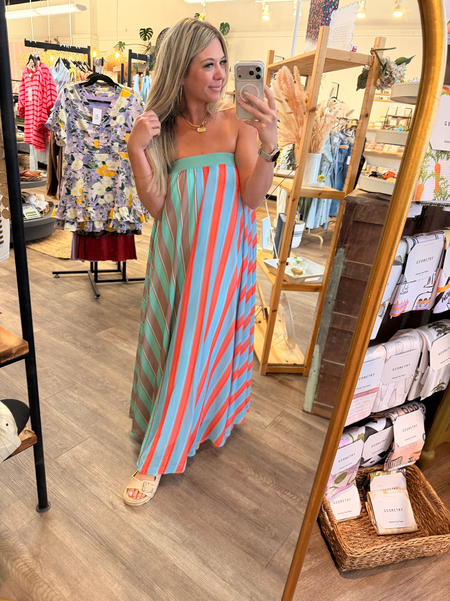 The Serafina Striped Maxi