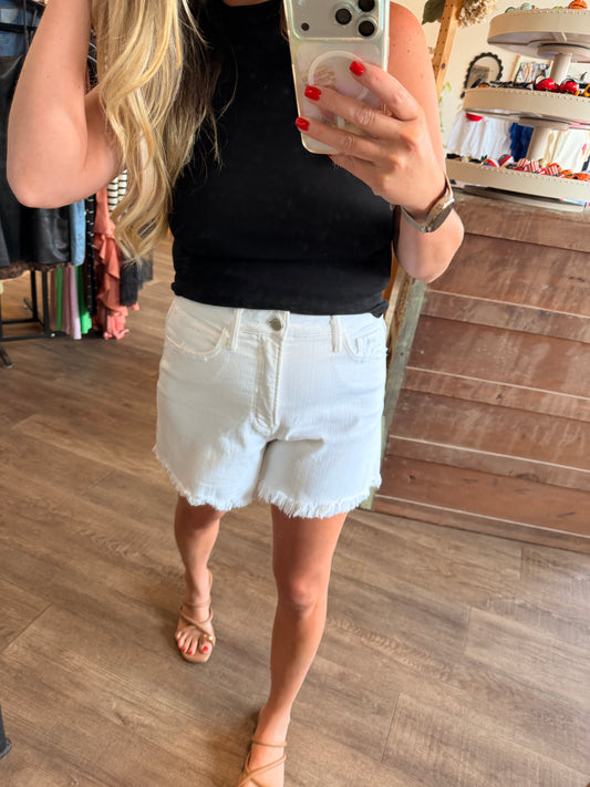 Whitey White Shorts by Vervet