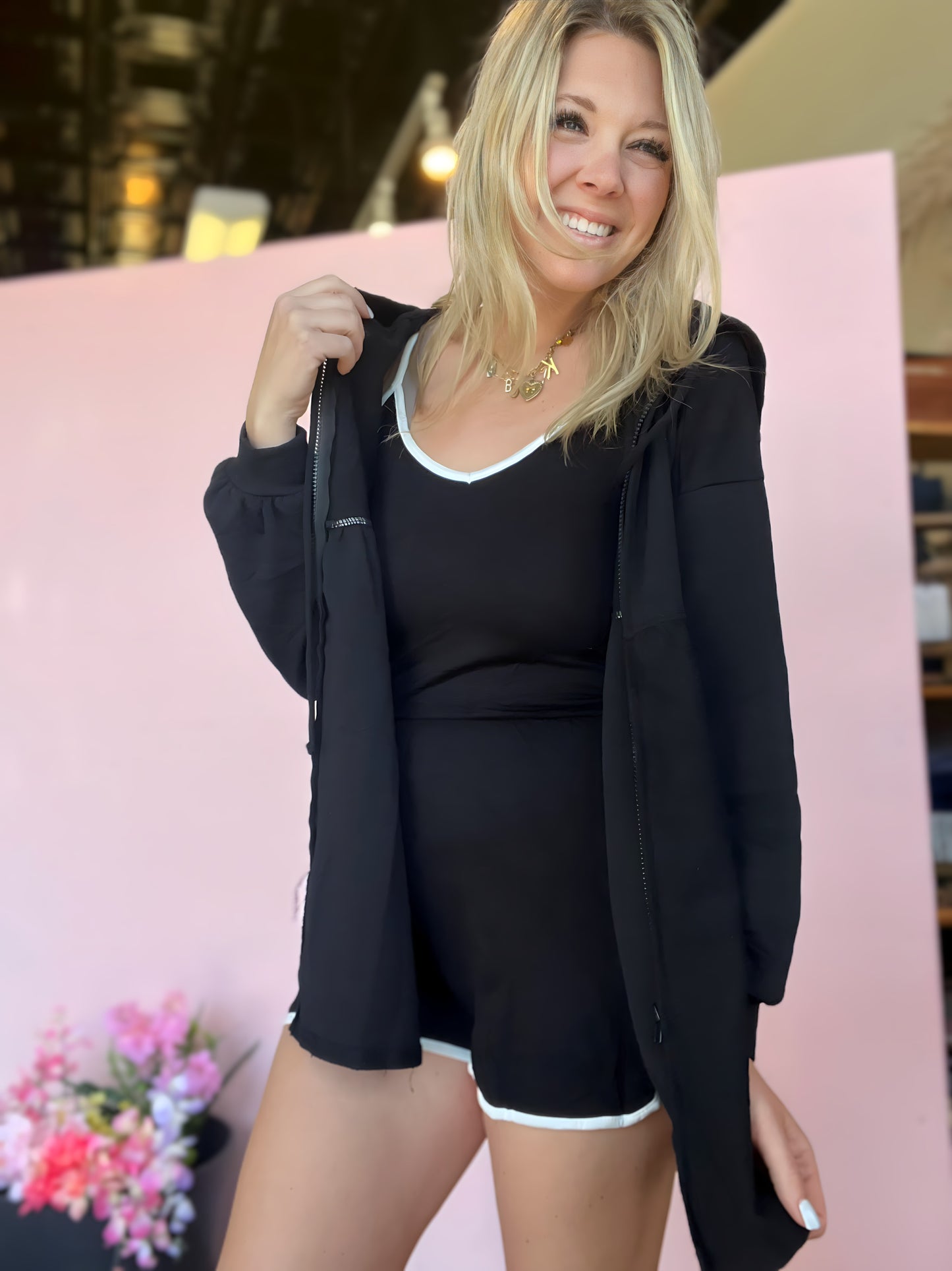 In the Dark Cami Romper