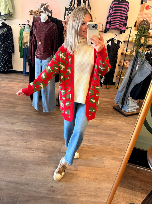 A Wild Holiday Cardigan