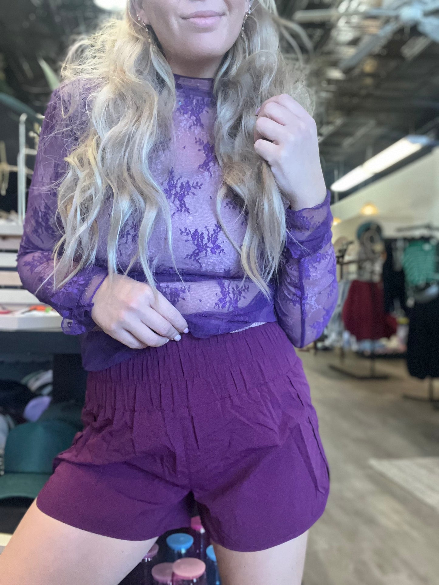 Plum Athletic Shorts