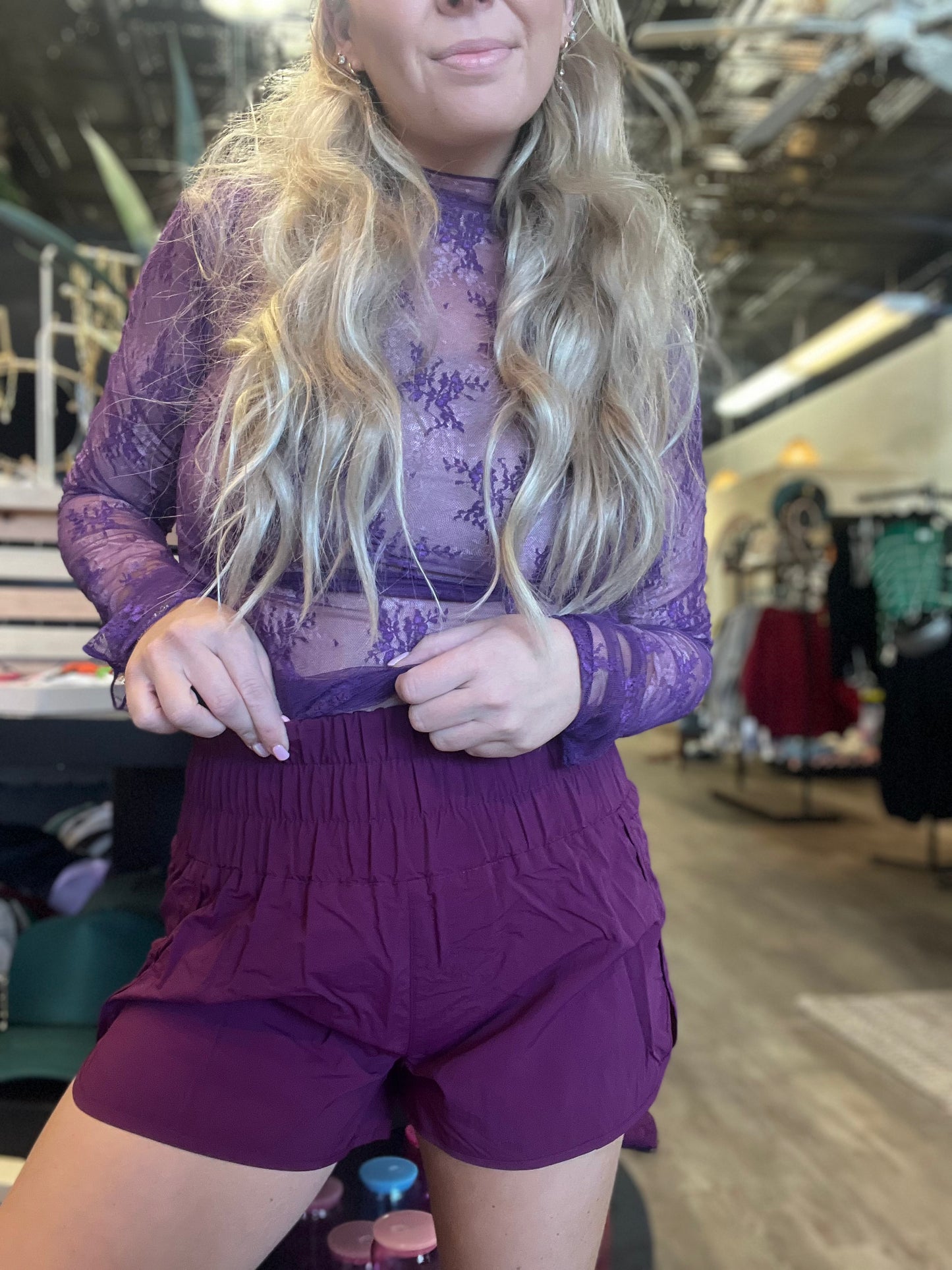Plum Athletic Shorts