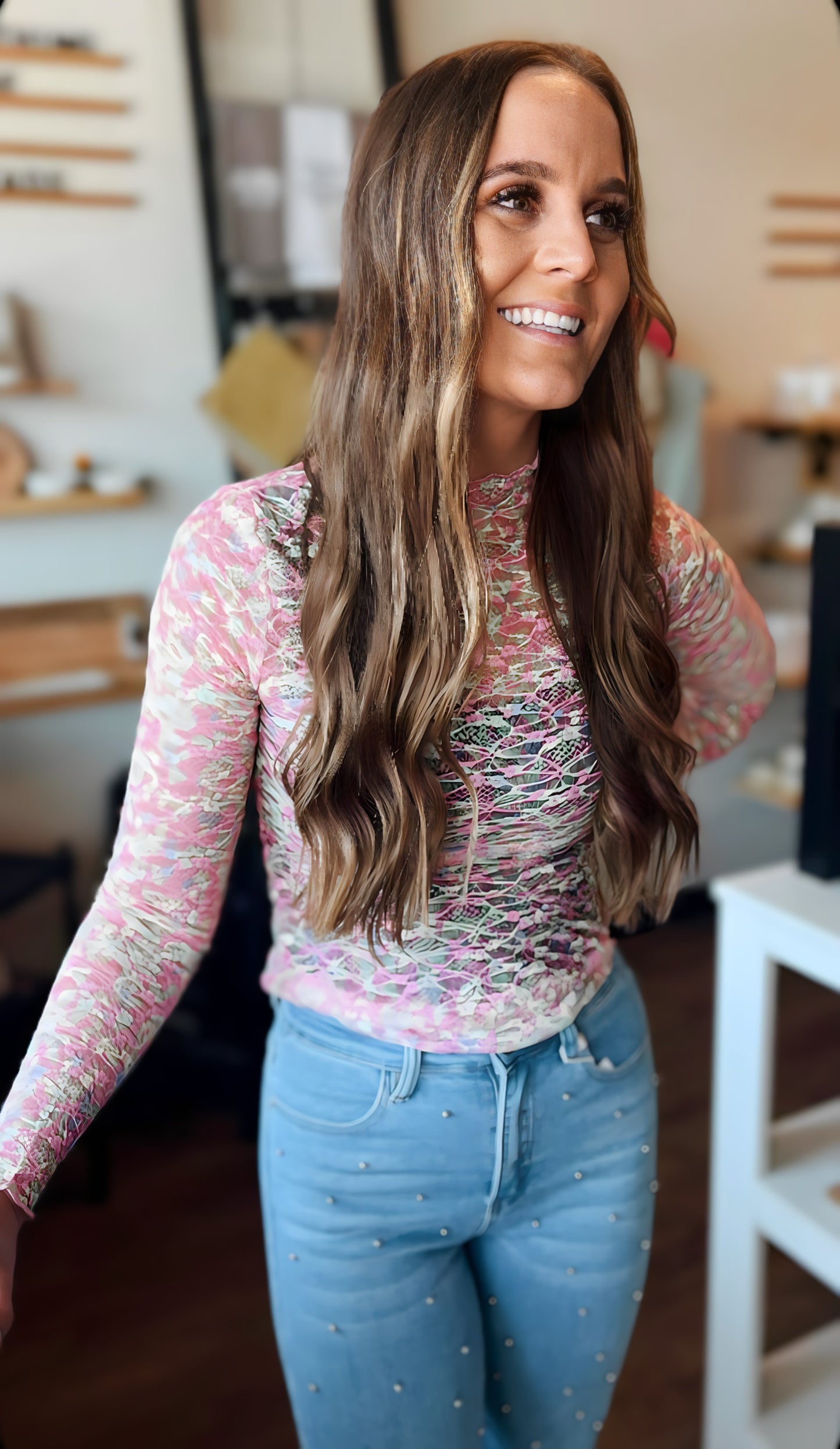 Pastel Vibes Sheer Shirt