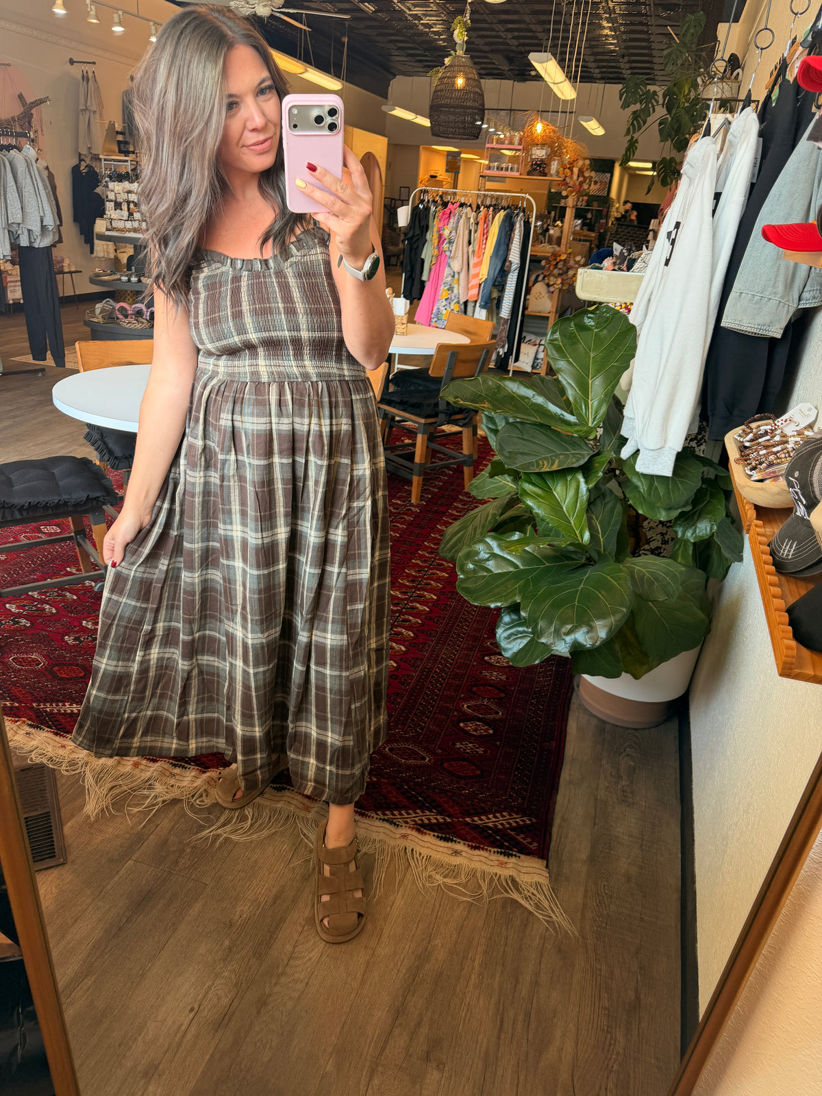 Fall Medley Smocked Dress