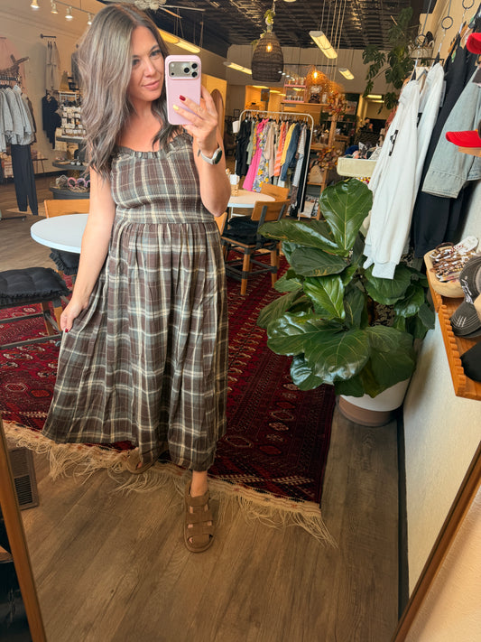 Fall Medley Smocked Dress
