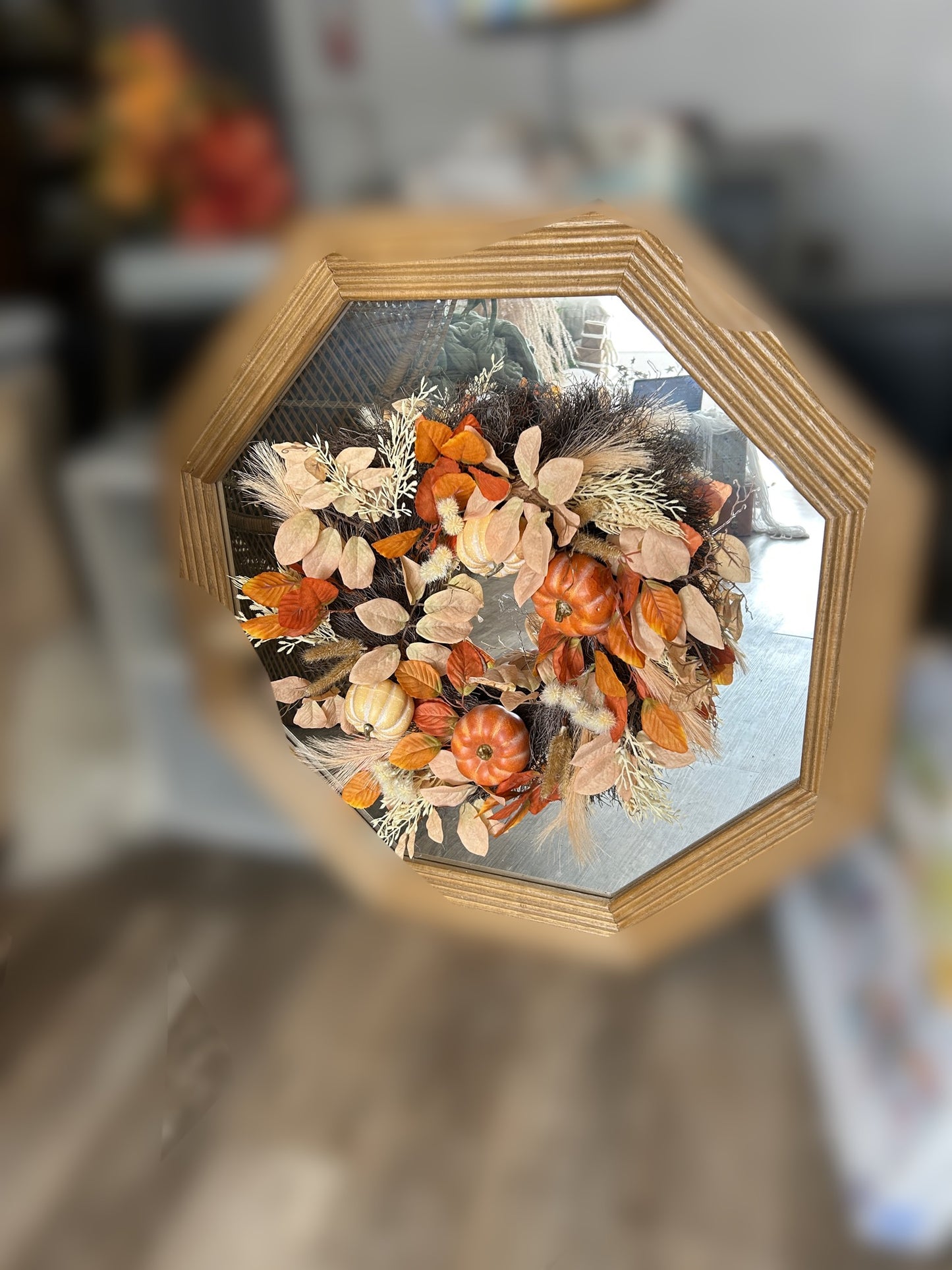 Fall Wreath & Mirror
