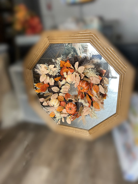 Fall Wreath & Mirror