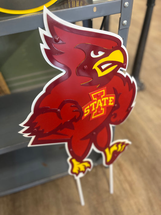 Gameday Ironworks // Sullivan Supply Cy Mascot with Yard Stakes
