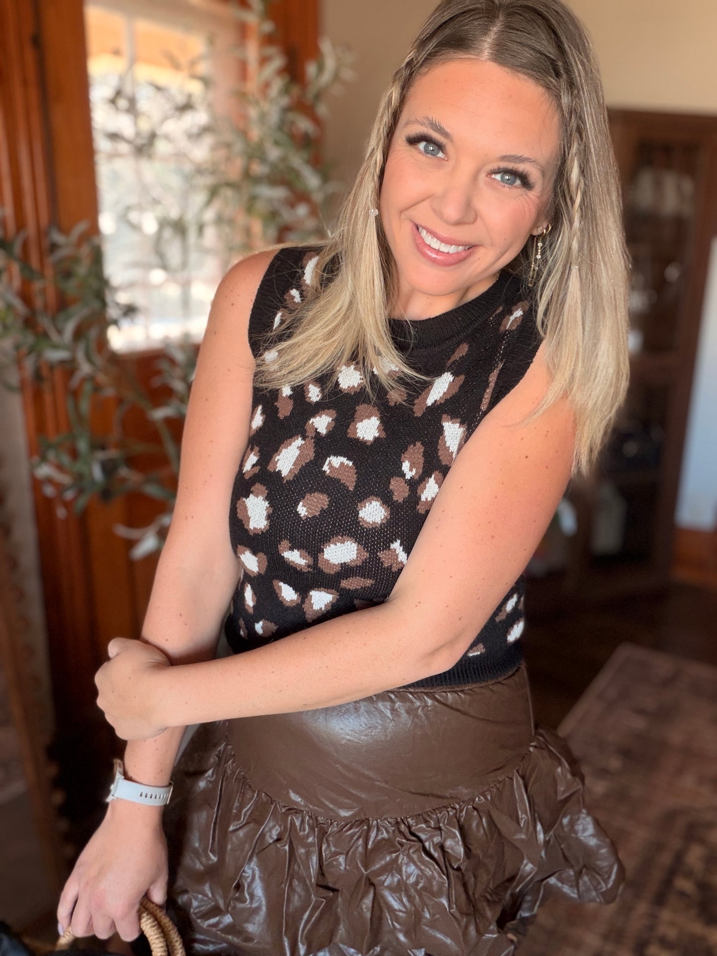Leopard is Neutral Sweater Tank