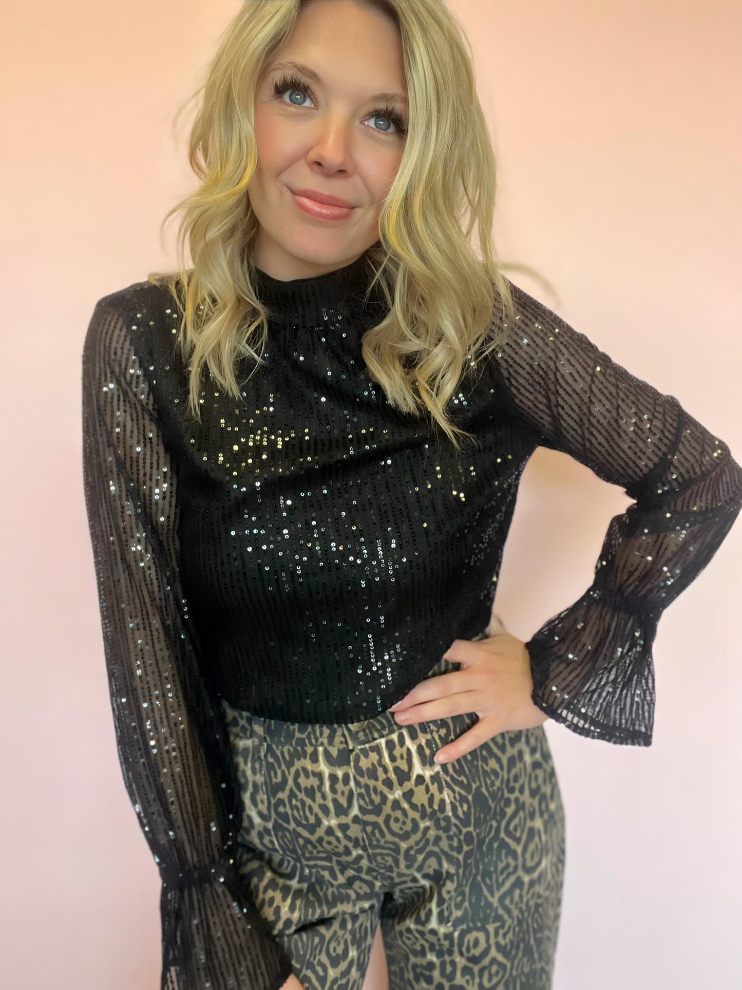 Winslow Sequin Open Back Top