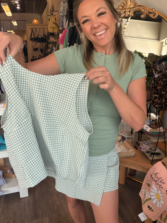 Miss Verde Gingham Set