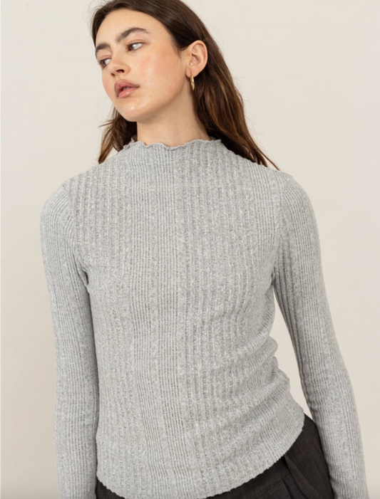 Baby It's Cold Mock Neck Top