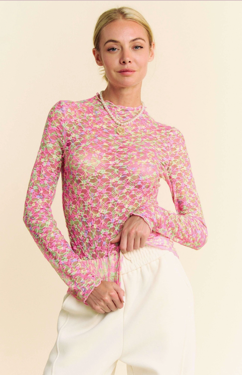 Pastel Vibes Sheer Shirt