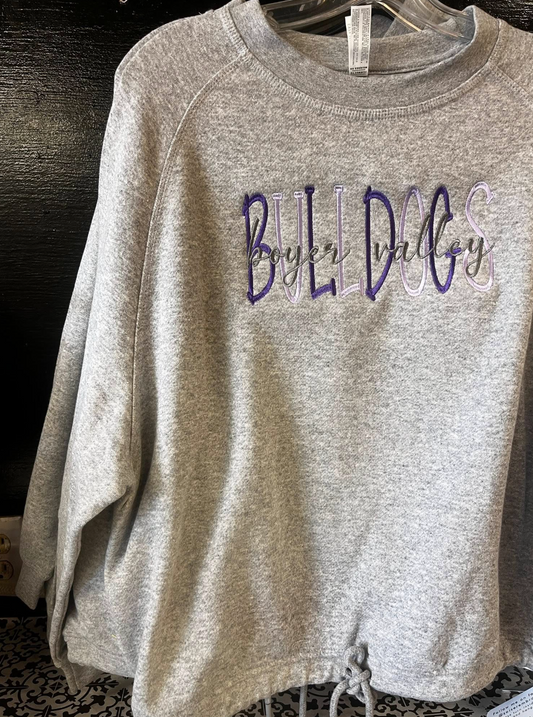 Zaiser Bulldog Tie Sweatshirt