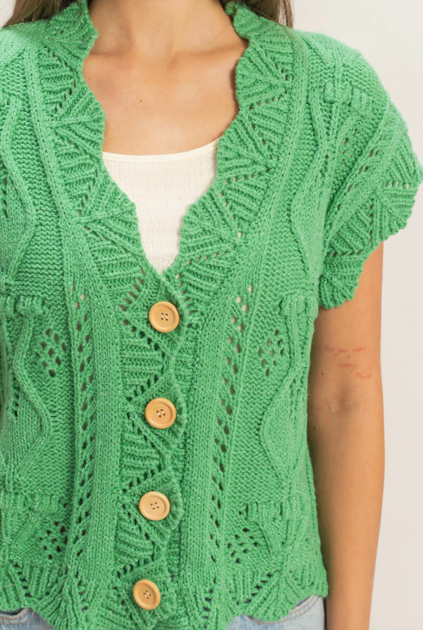 Green with Envy Sweater Top