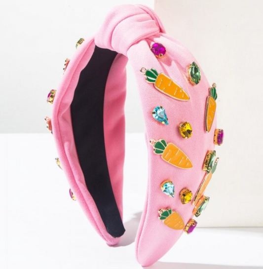 Bedazzled Carrot Headband