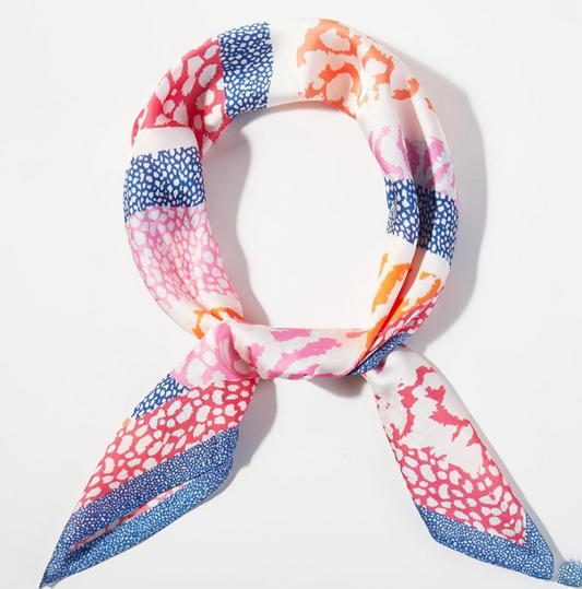 Abstract Leopard Bandana Scarf