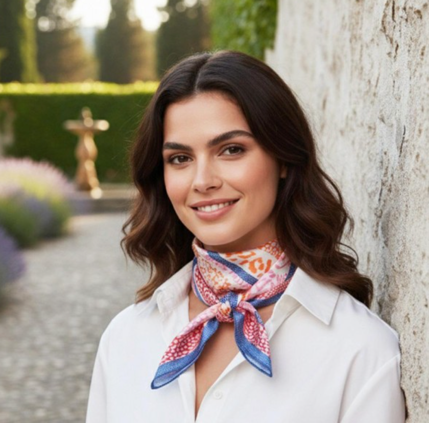Abstract Leopard Bandana Scarf