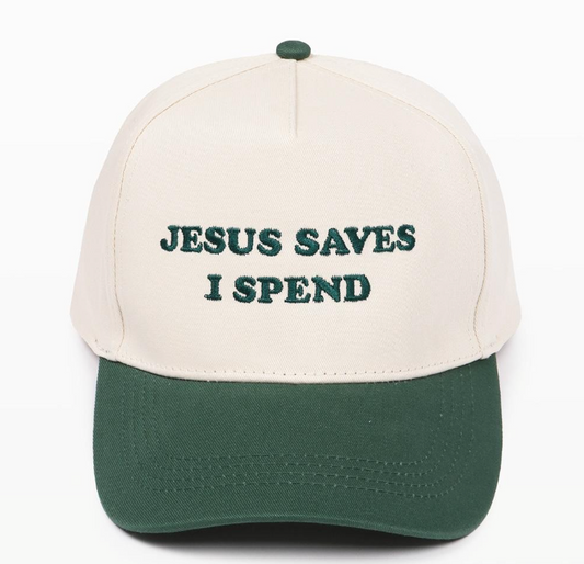 Jesus Saves I Spend Hat