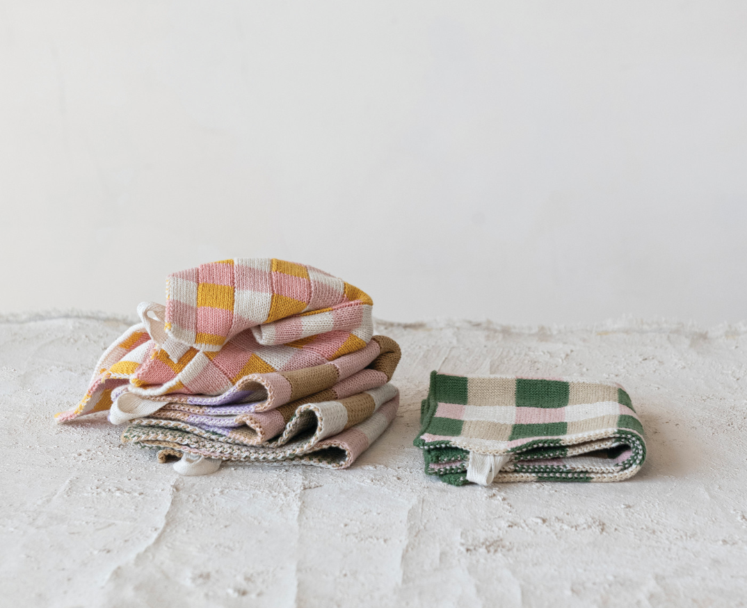 Check & Plaid Cotton Dish Rags