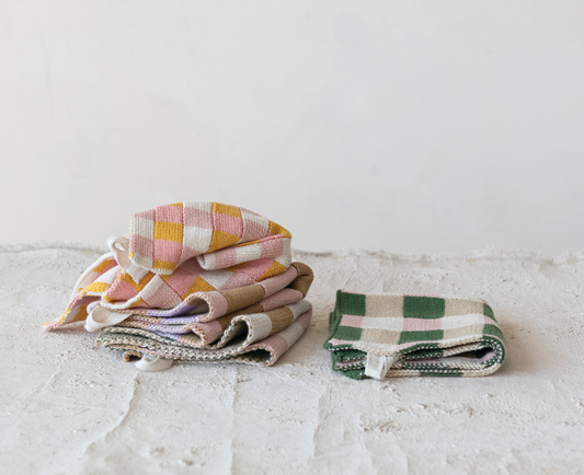Check & Plaid Cotton Dish Rags