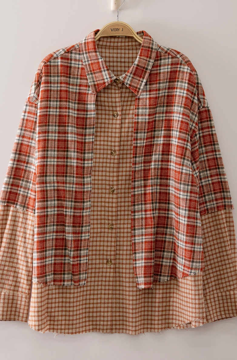 Plaid & Patch Shacket