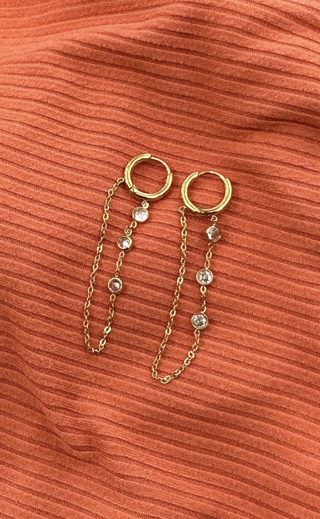 Diamond Cascade Earrings