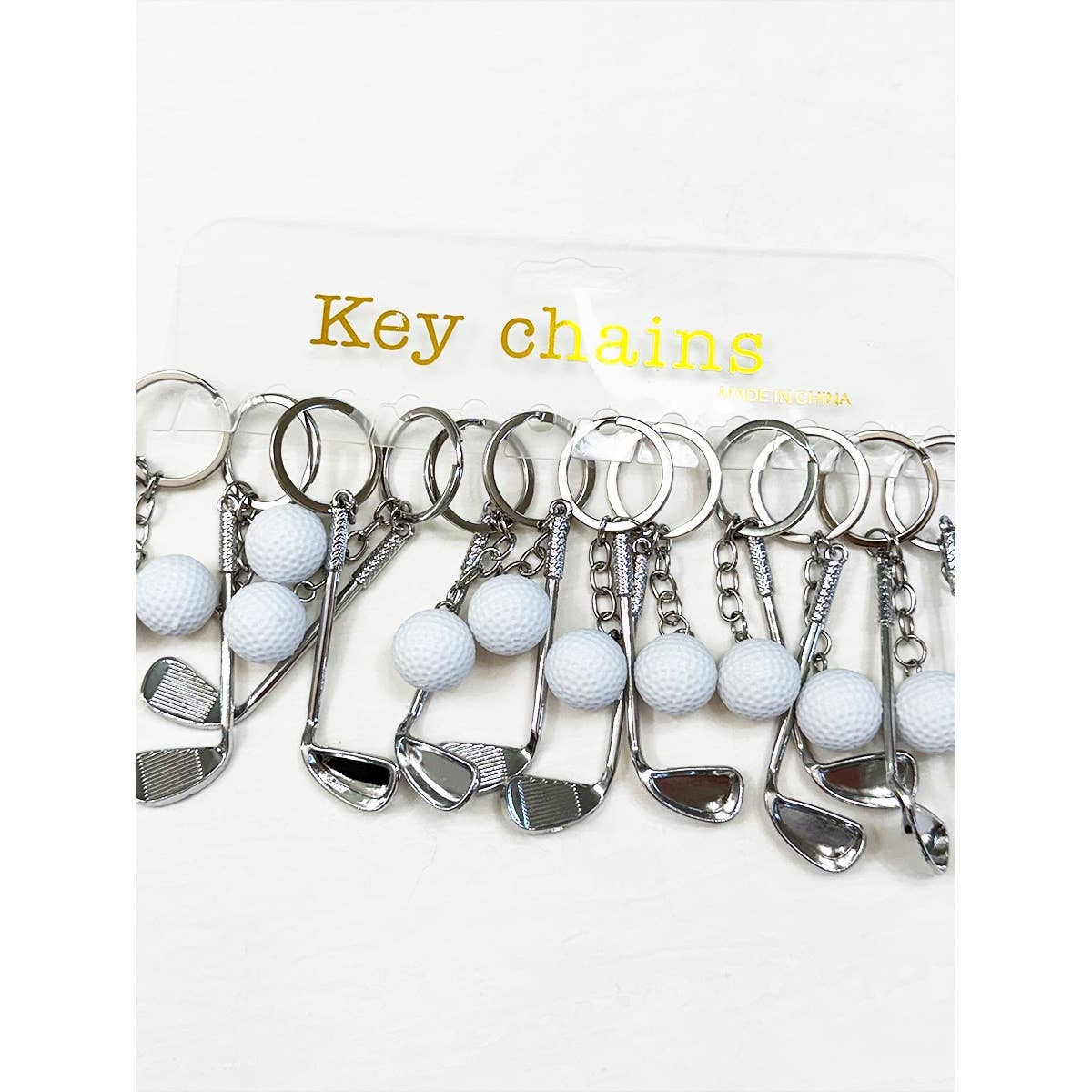 Love Playing Golf Club Keychain