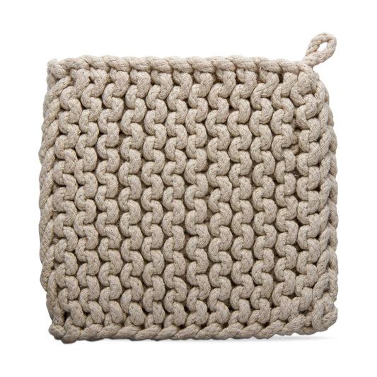 Crochet Trivet Natural Cotton Everyday