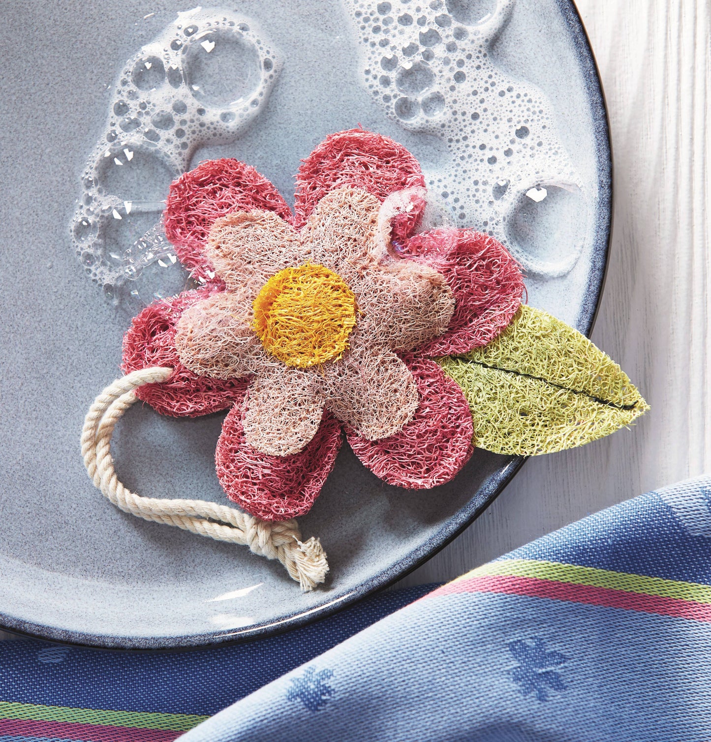 Flower Loofah Scrubber Pink Everyday