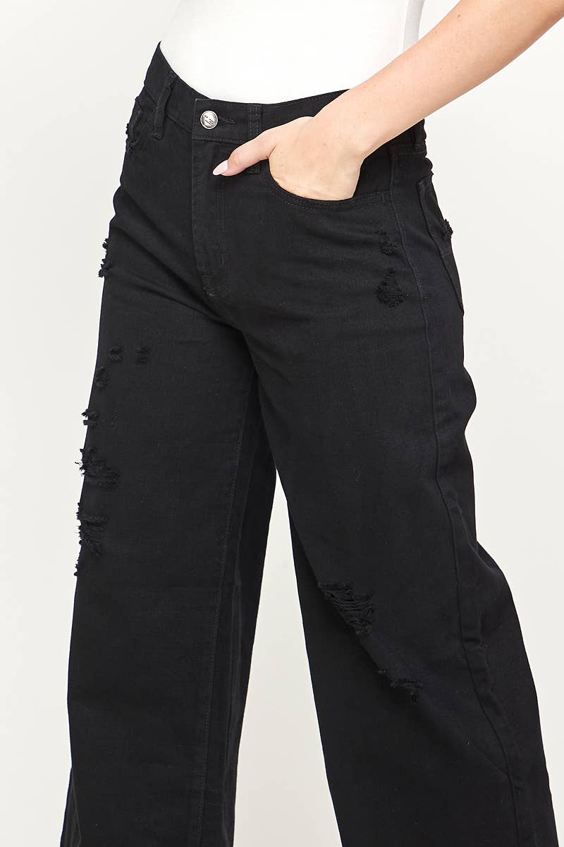 Take a Seat Black Jeans