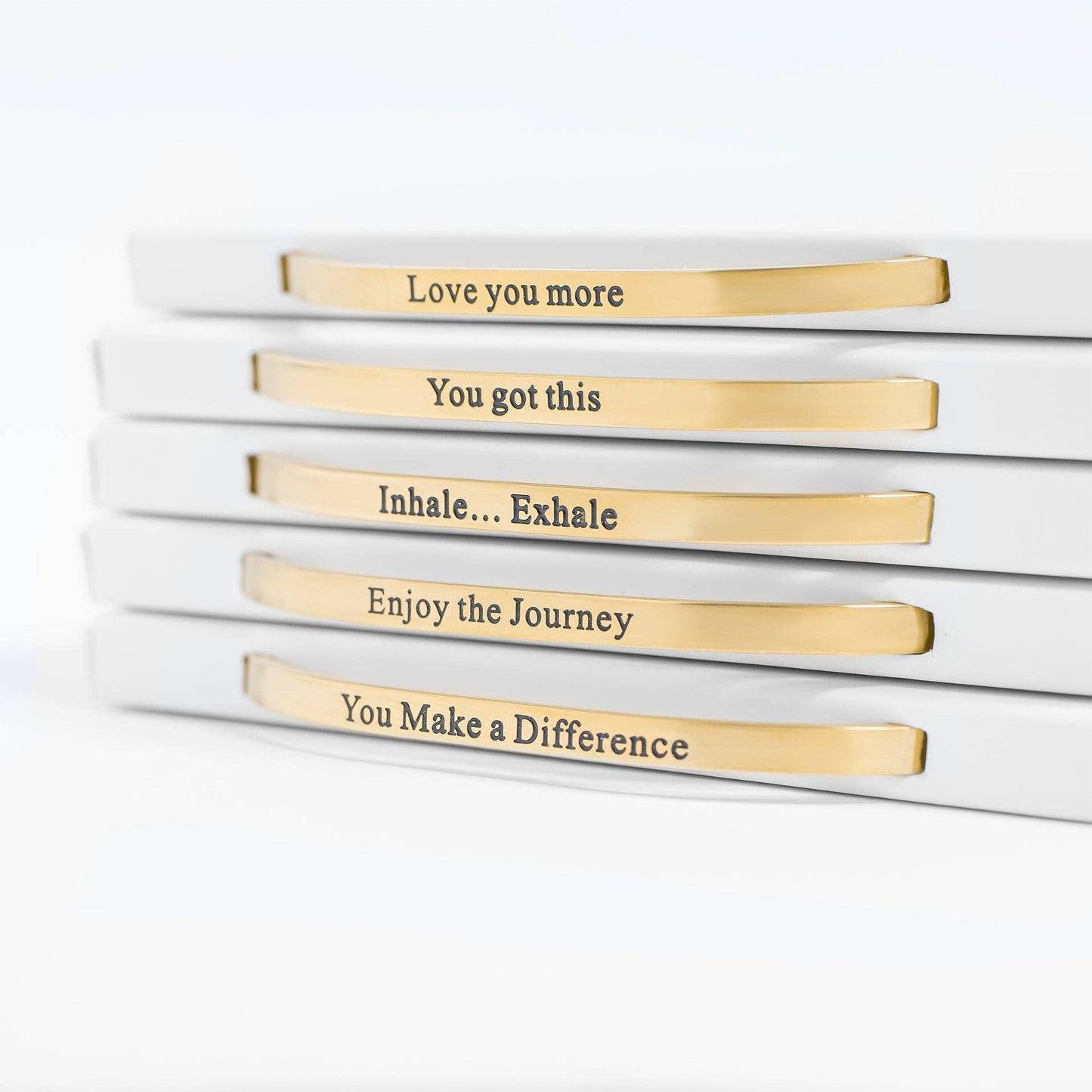 You Make a Difference Engraved Bangle Bracelet