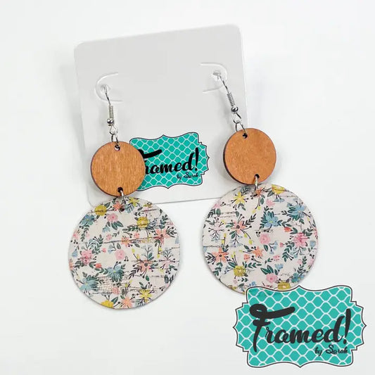 Floral Disc Earrings