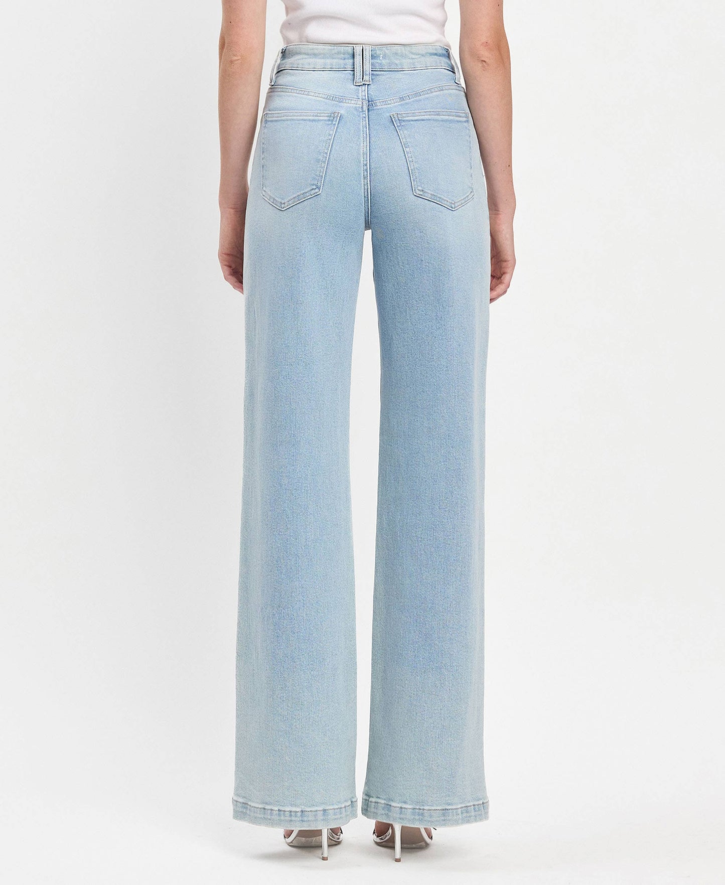 HIGH RISE FULL LENGTH WIDE LEG JEANS V3468