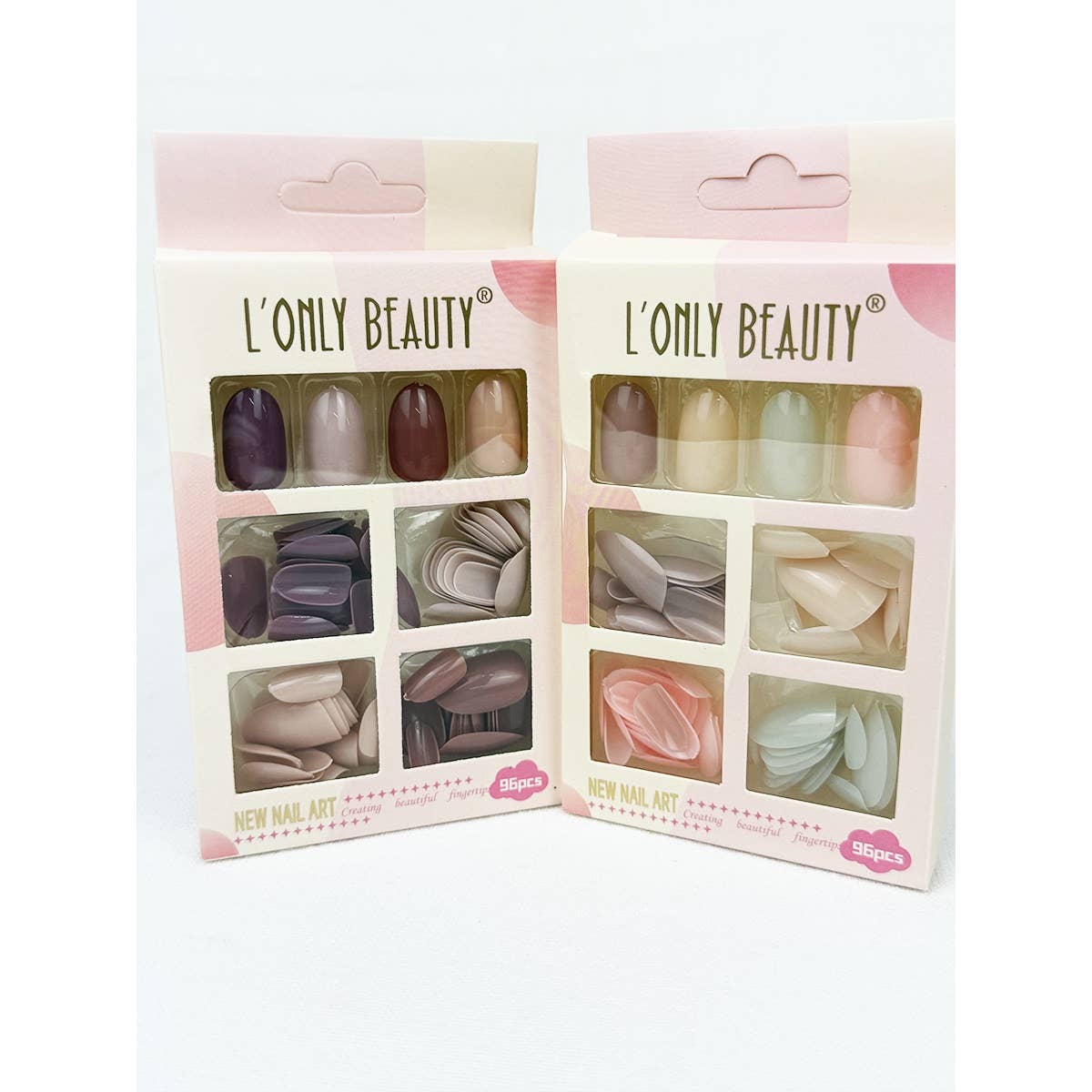 Variety Solid Colors Press on All Year Long Nails