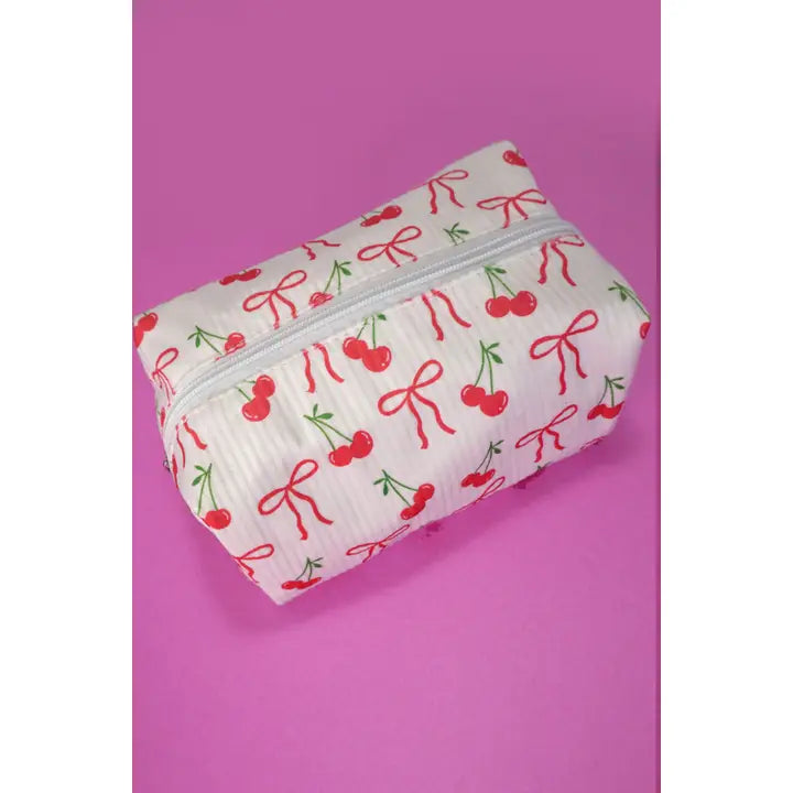 Cherry & Bows Cosmetic Bag