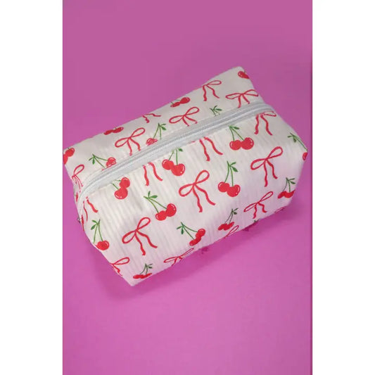 Cherry & Bows Cosmetic Bag