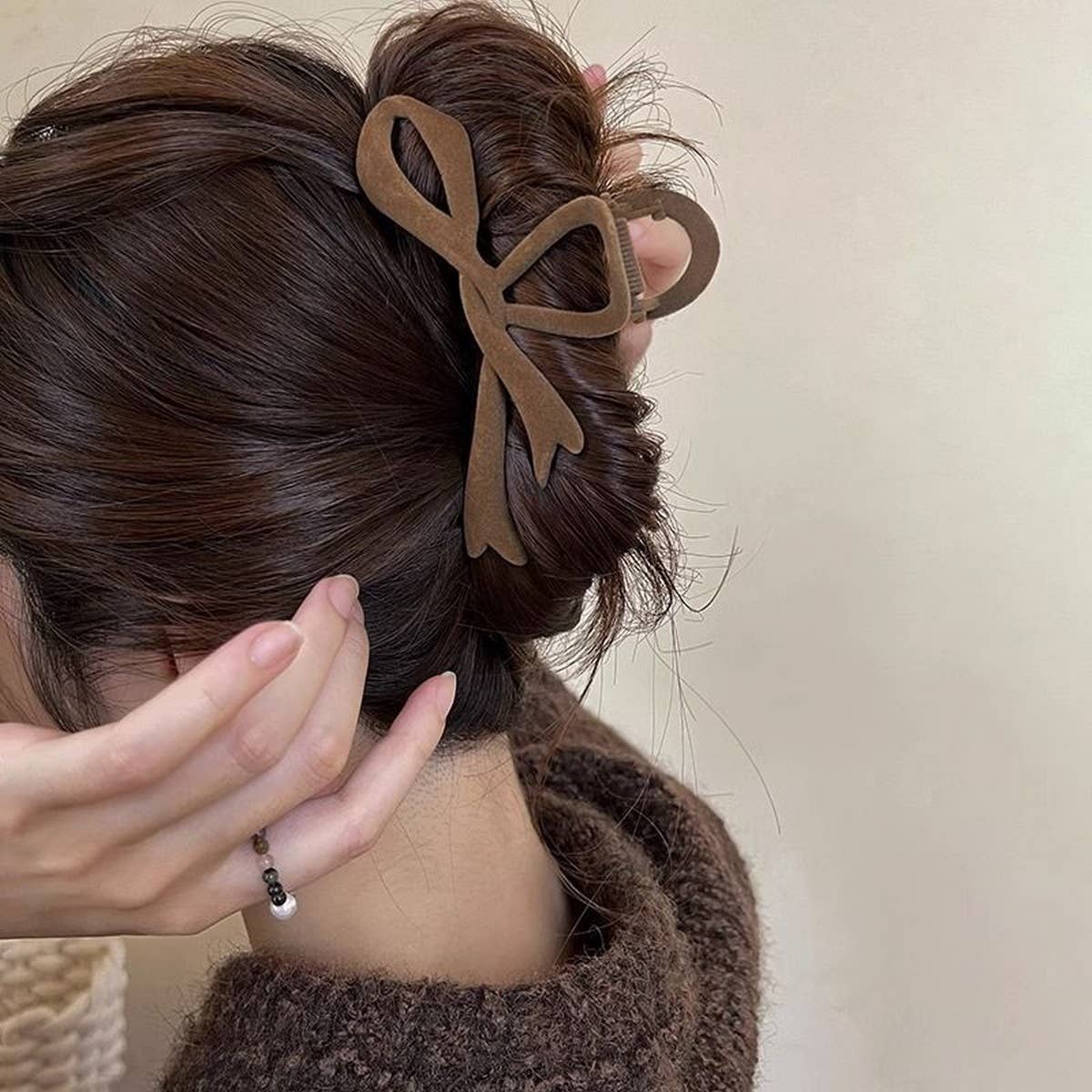 Velvet Bow Hair Clip
