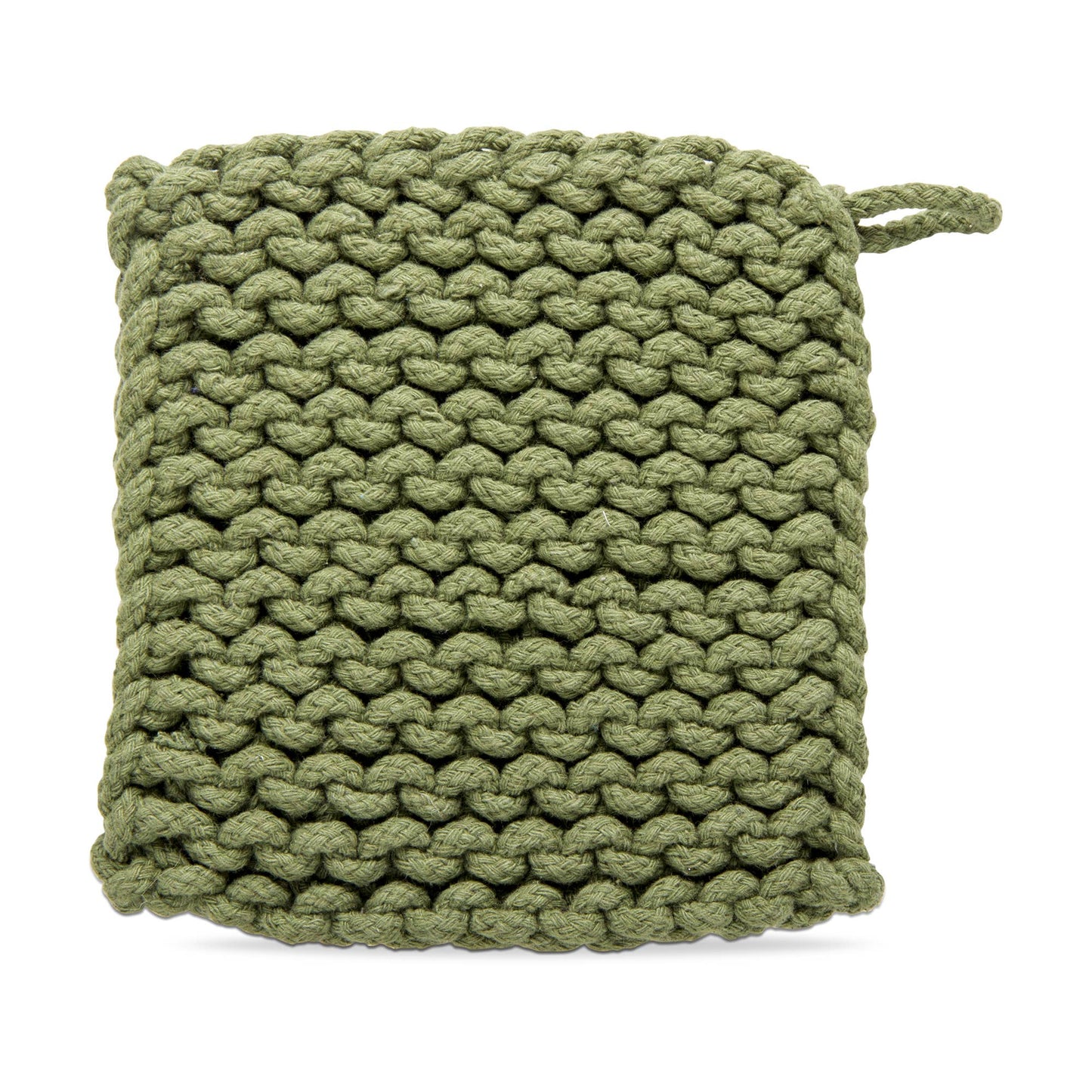 Crochet Trivet Olive Cotton Everyday