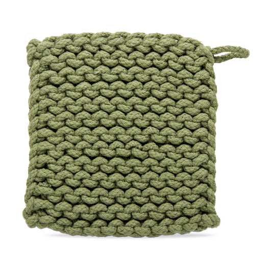 Crochet Trivet Olive Cotton Everyday