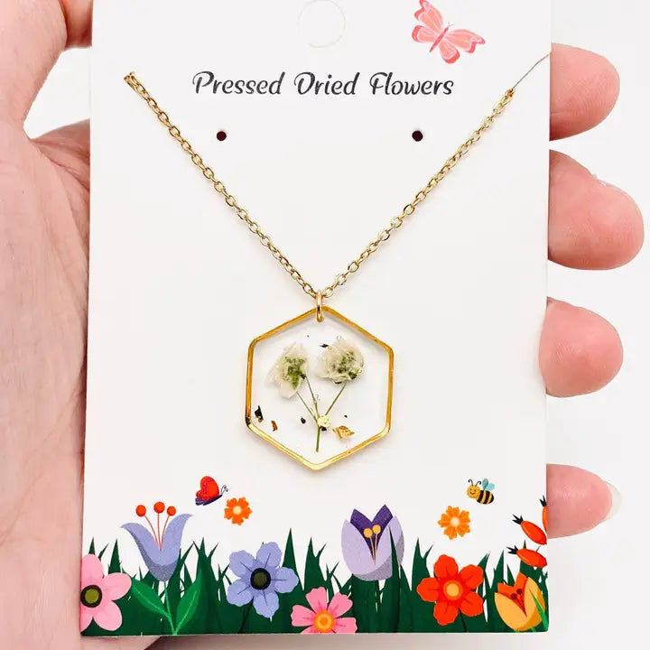 Dried Flower Necklace