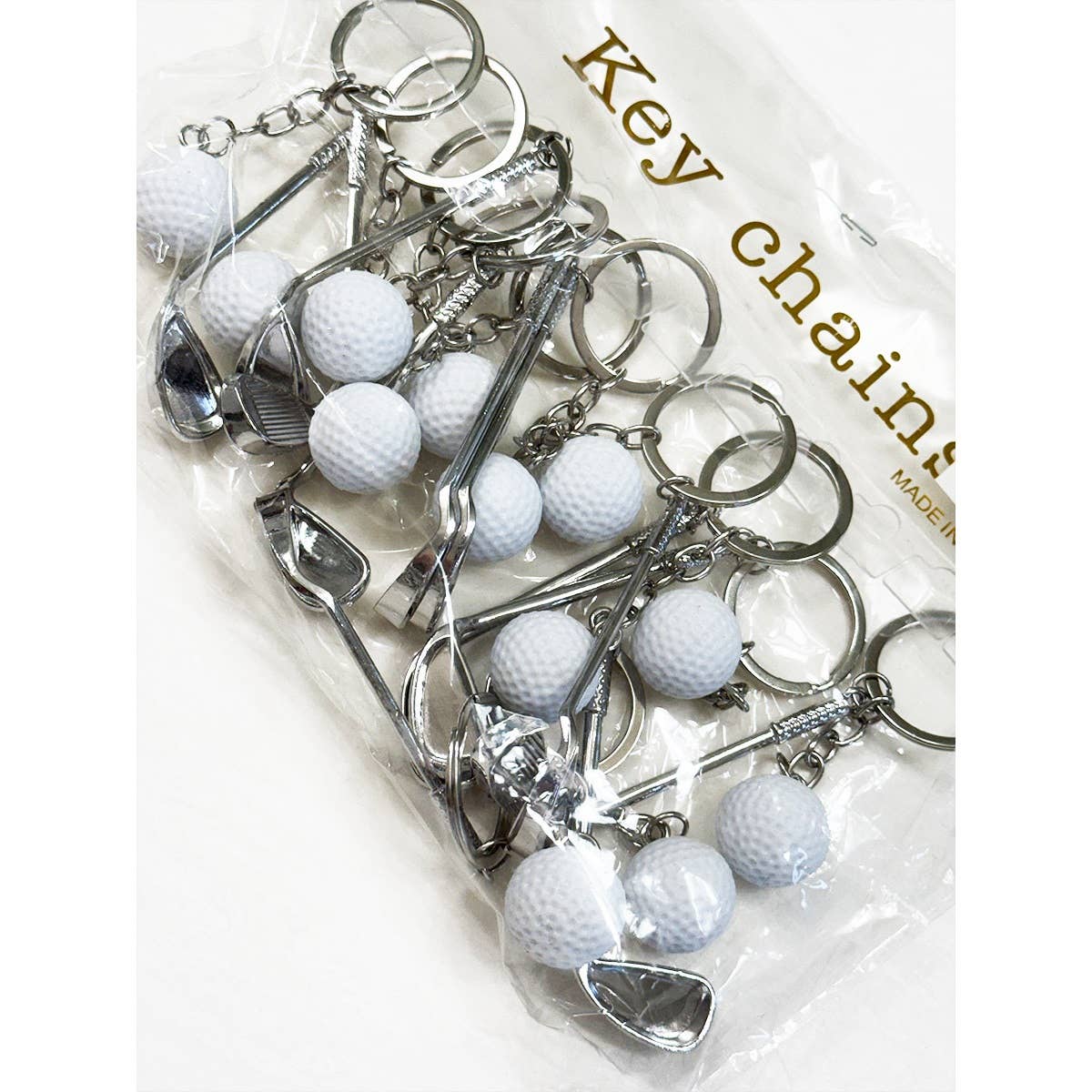 Love Playing Golf Club Keychain