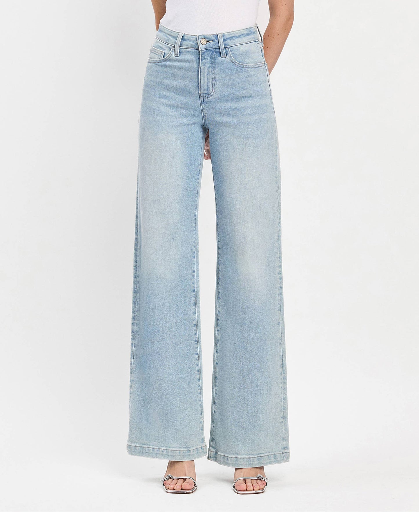 HIGH RISE FULL LENGTH WIDE LEG JEANS V3468