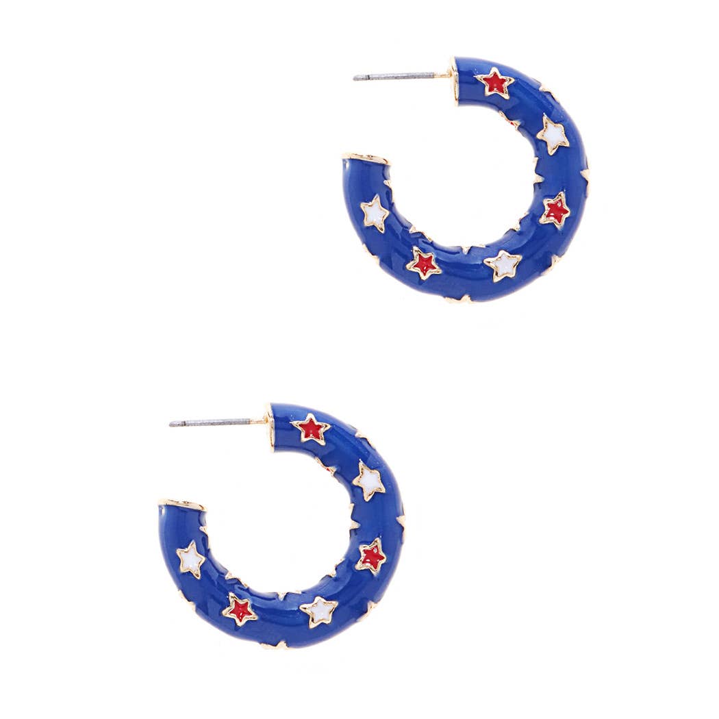Red White and Boom Hoops