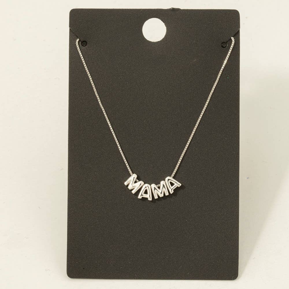 Bubble Mama Letters Chain Necklace