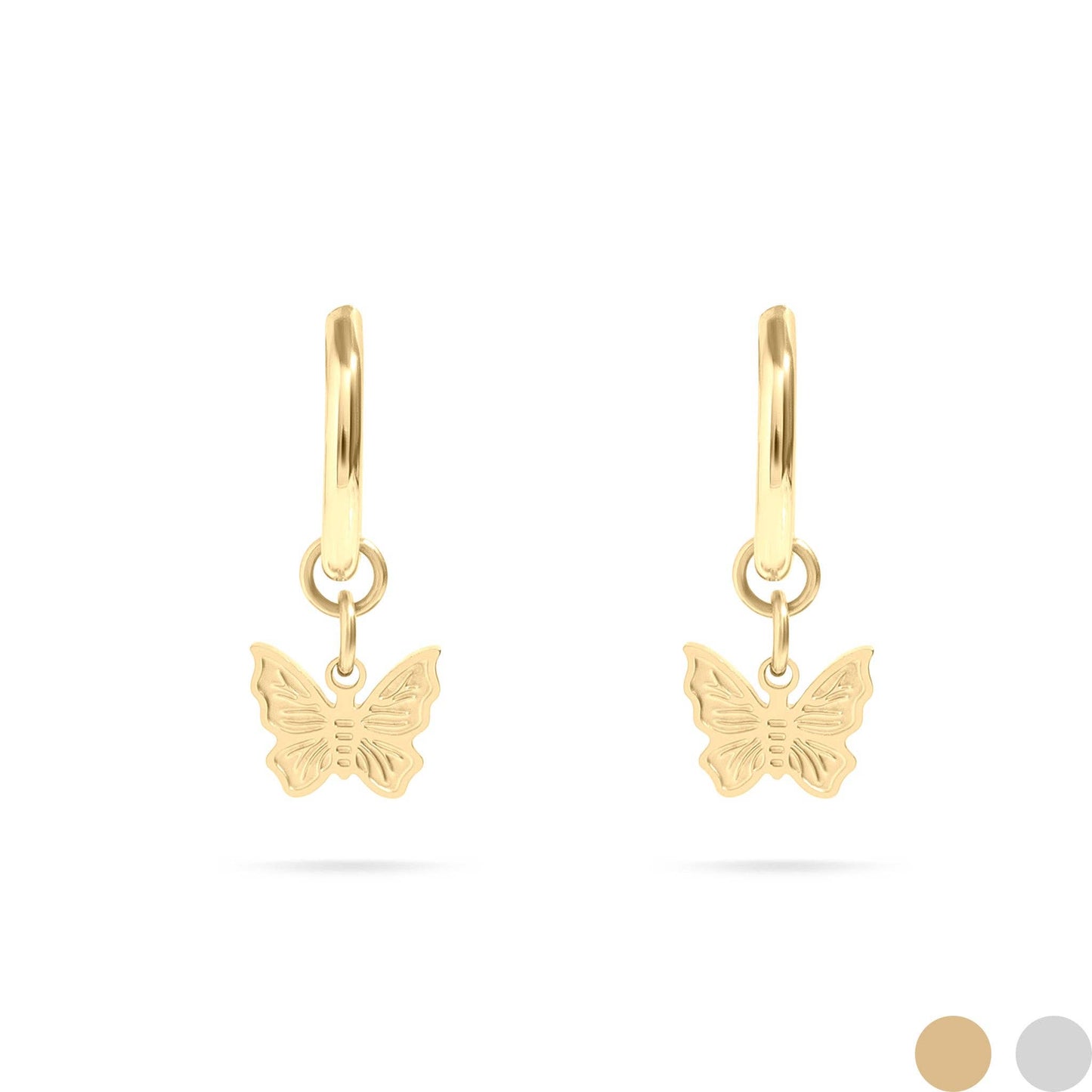 Butterfly Huggie Earrings