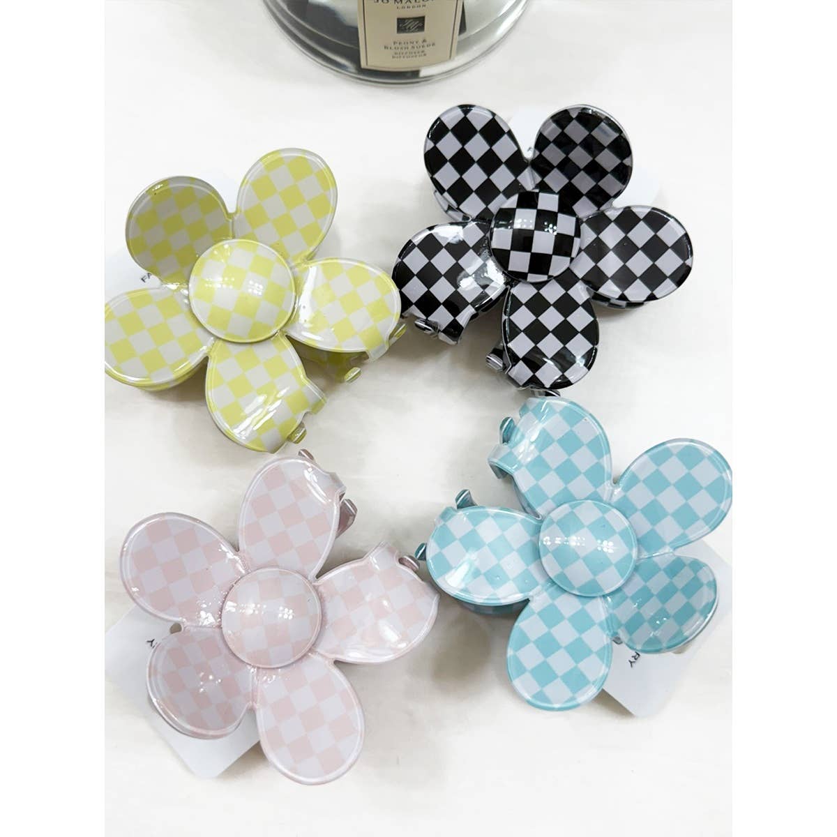 Maisy Daisy Checkered Hair Claw Clip