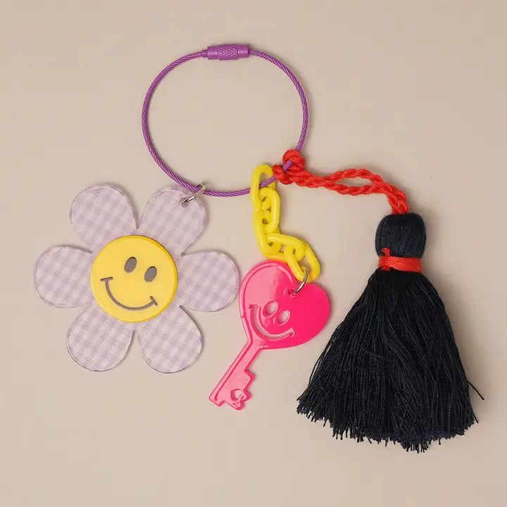 Happy Face Bag Charms