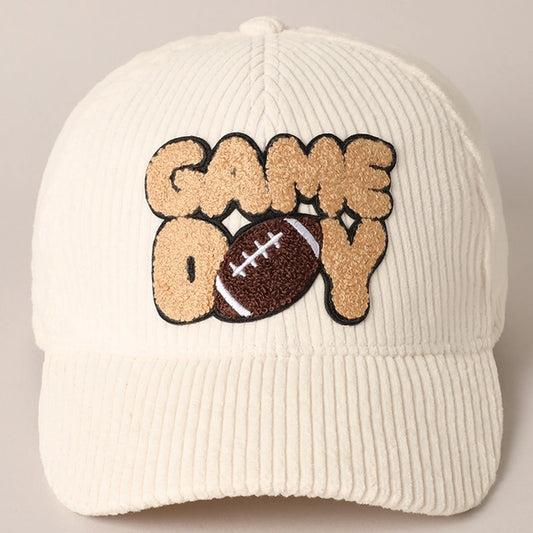 Football Game Day Corduroy Hat