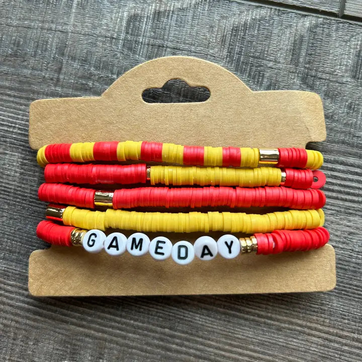 Game Day Bead Bracelets